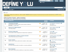 Tablet Screenshot of defineyolu.com